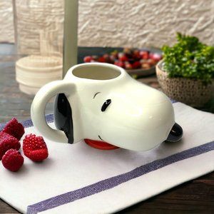 Peanuts Comic Snoopy Head Mug 2016 Character Mug Ceramic White Dog Dinnerware